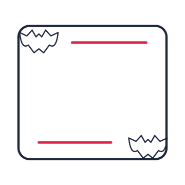 A corner frame composition featuring halloween bat for Halloween designs.