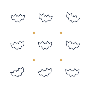 A scattered pattern composition featuring halloween bat for Halloween designs.