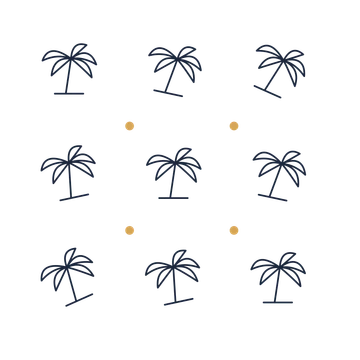 A scattered pattern composition featuring holiday palm tree for Holidays designs.
