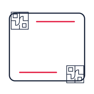 A corner frame composition featuring home room floor plan for Home & property designs.