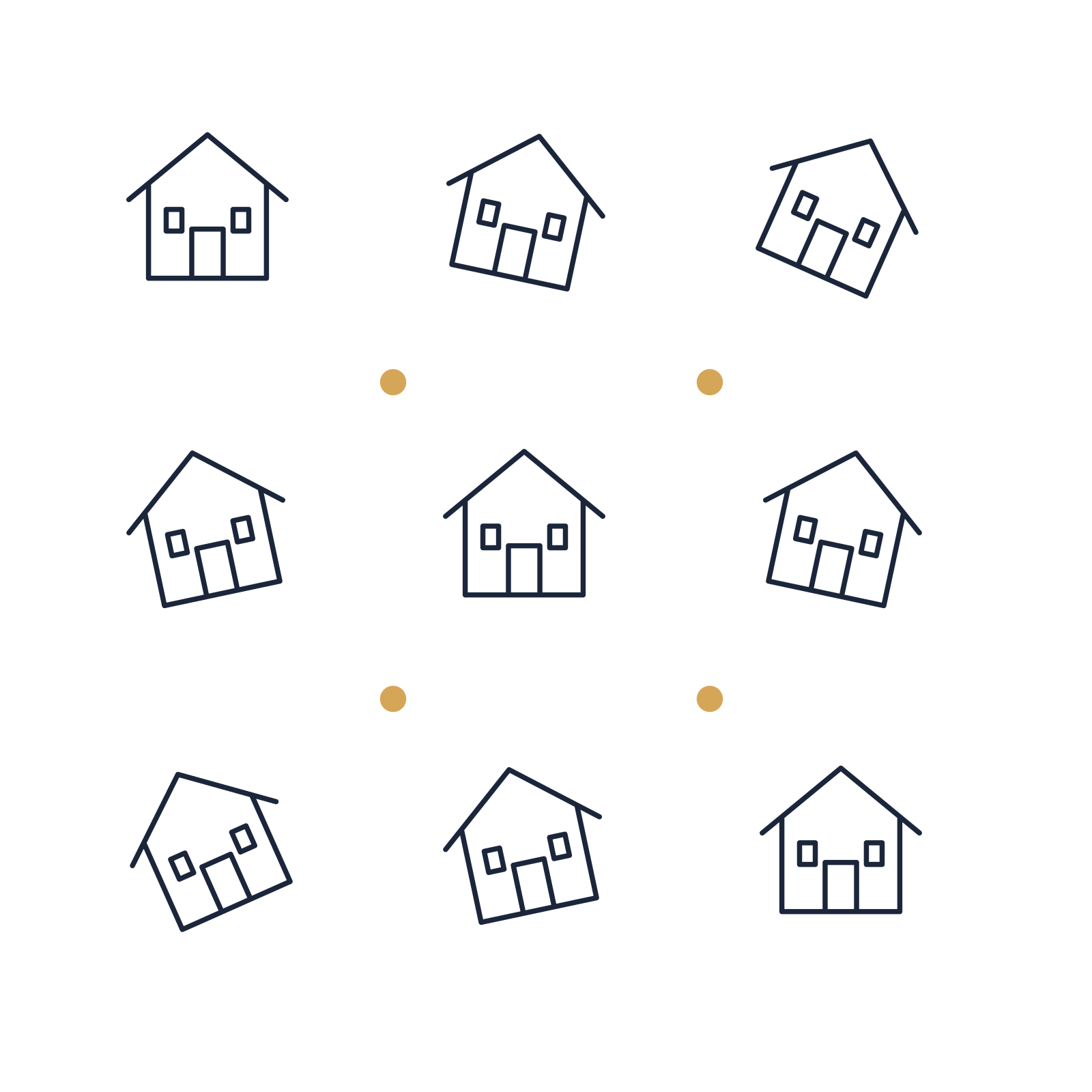 A scattered pattern composition featuring home with front door for Home & property designs.