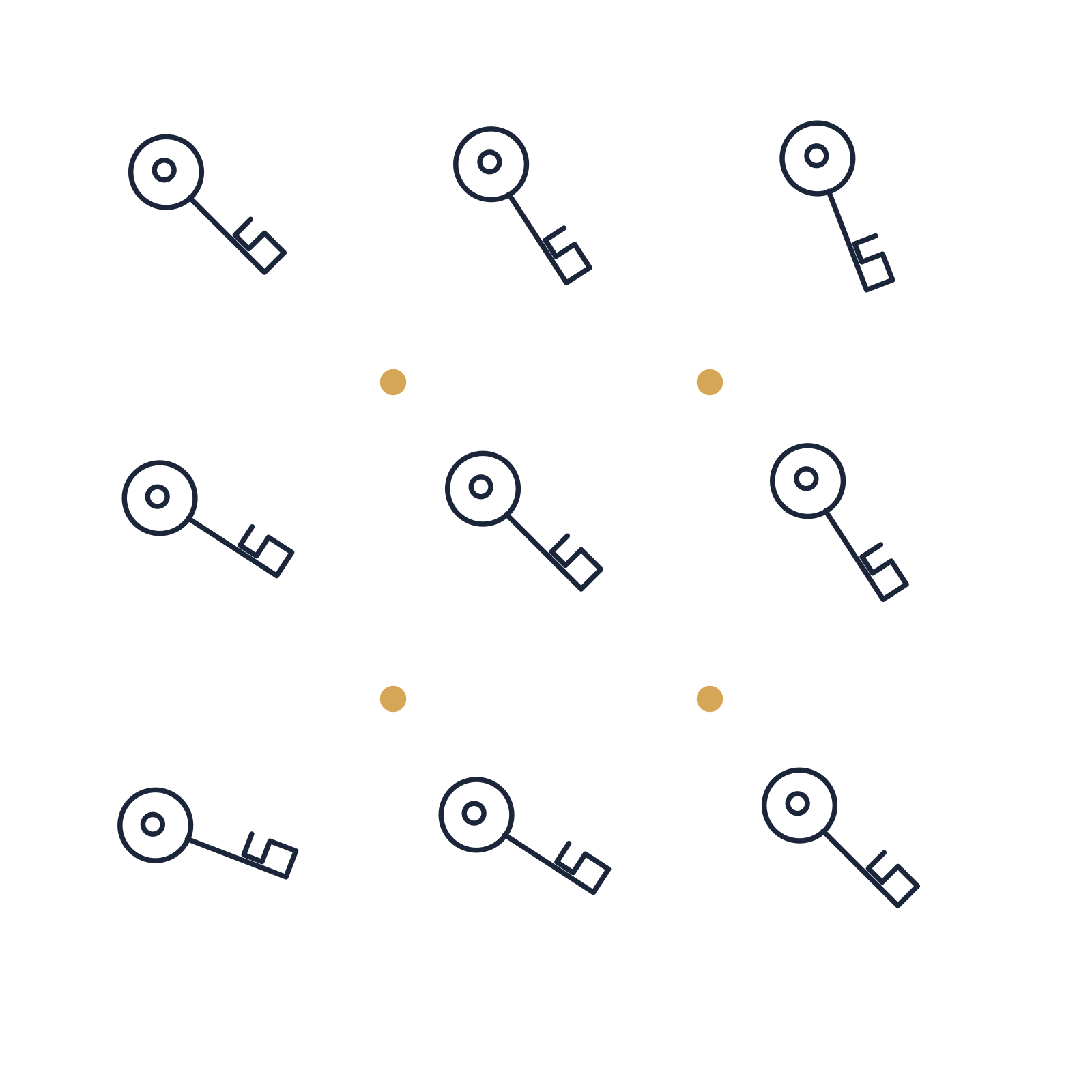 A scattered pattern composition featuring house key for Home & property designs.