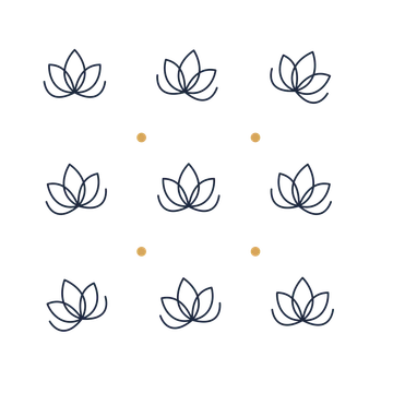 A scattered pattern composition featuring lotus blossom for Mother’s Day designs.