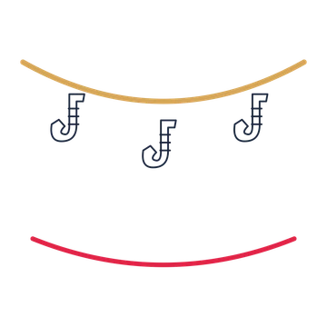 A garland composition featuring jazz saxophone for Music designs.