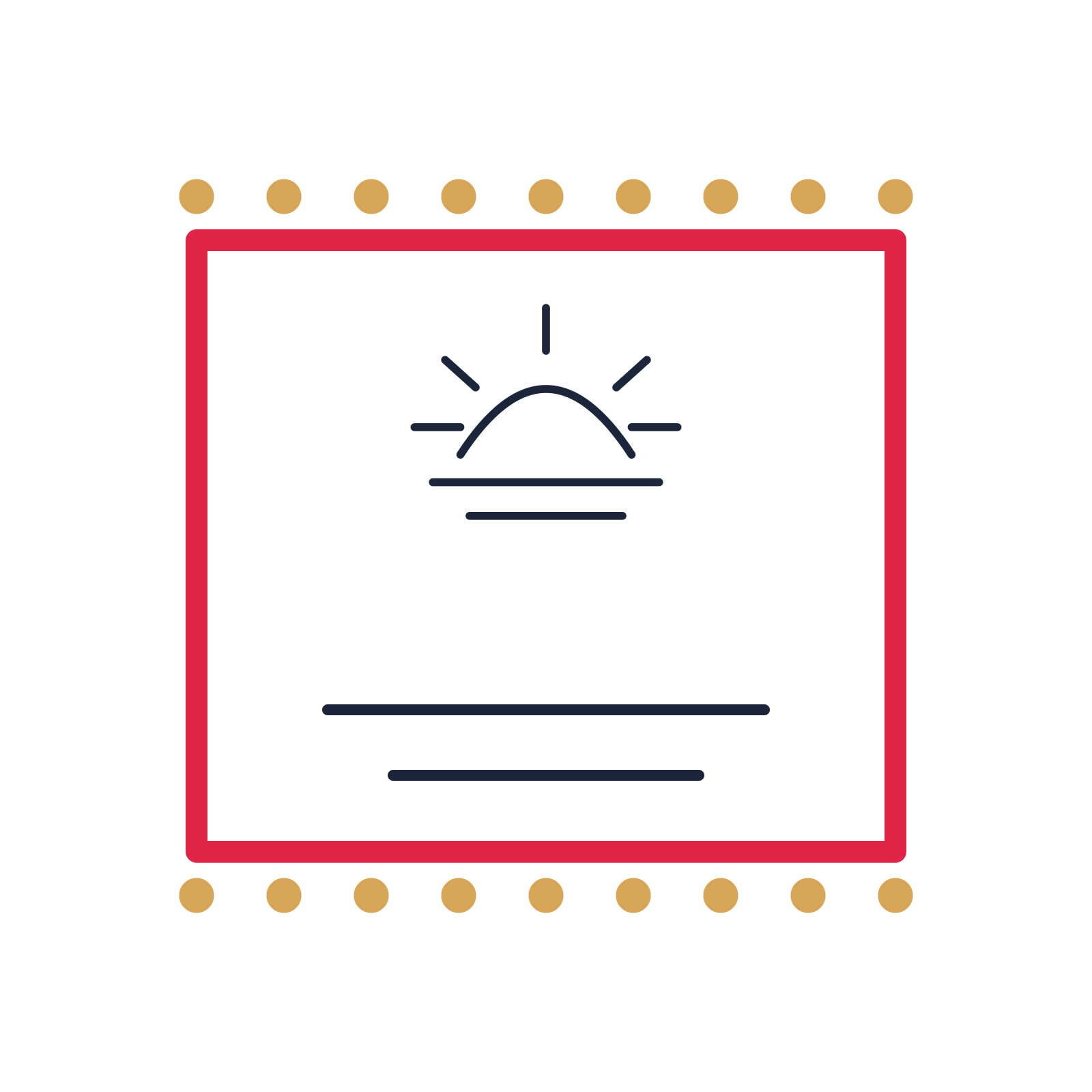 A stamp label composition featuring new beginning sunrise for New Year designs.