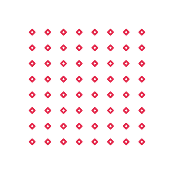 A transparent panel of diamonds in a aligned layout with 8 rows for layering over a coloured background.
