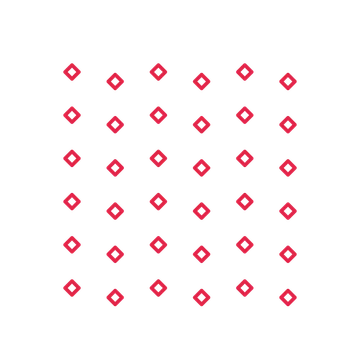 A transparent panel of diamonds in a diagonal layout with 6 rows for layering over a coloured background.