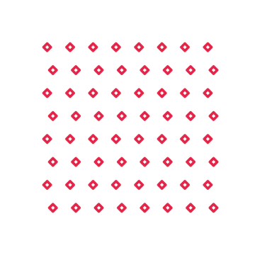 A transparent panel of diamonds in a staggered layout with 8 rows for layering over a coloured background.