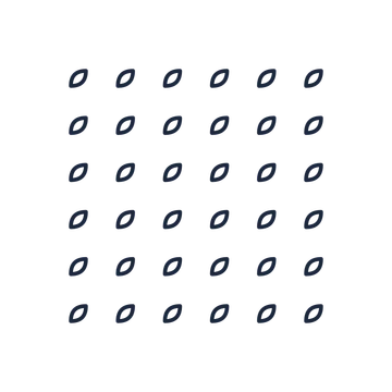 A transparent panel of leaves in a aligned layout with 6 rows for layering over a coloured background.