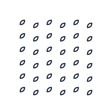A transparent panel of leaves in a diagonal layout with 6 rows for layering over a coloured background.