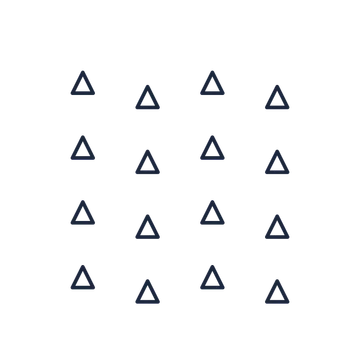 A transparent panel of triangles in a diagonal layout with 4 rows for layering over a coloured background.
