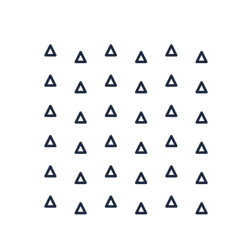 A transparent panel of triangles in a diagonal layout with 6 rows for layering over a coloured background.
