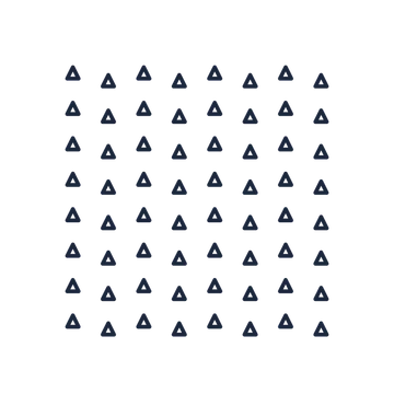 A transparent panel of triangles in a diagonal layout with 8 rows for layering over a coloured background.