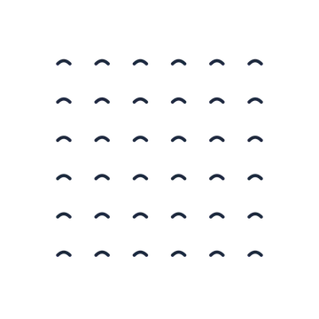 A transparent panel of waves in a aligned layout with 6 rows for layering over a coloured background.