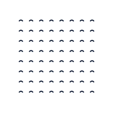 A transparent panel of waves in a aligned layout with 8 rows for layering over a coloured background.
