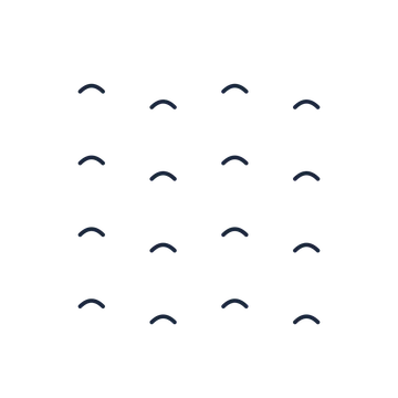 A transparent panel of waves in a diagonal layout with 4 rows for layering over a coloured background.