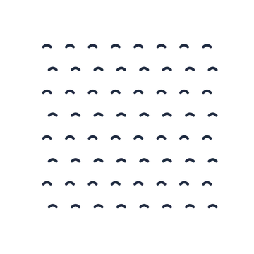 A transparent panel of waves in a staggered layout with 8 rows for layering over a coloured background.