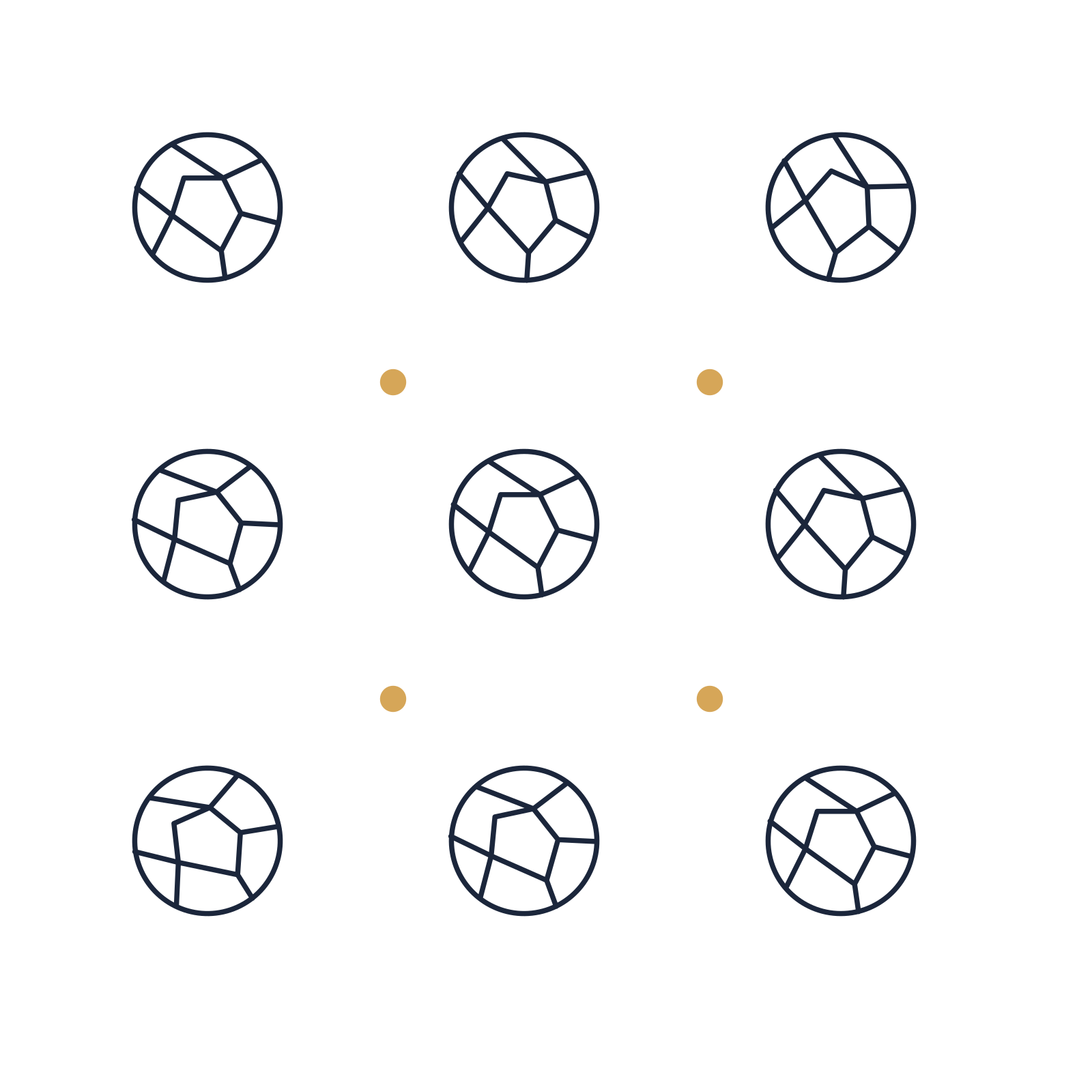 A scattered pattern composition featuring camera aperture for Photography designs.