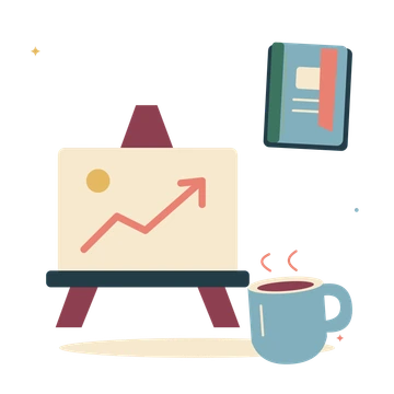 Creative meeting with presentation board and notes.