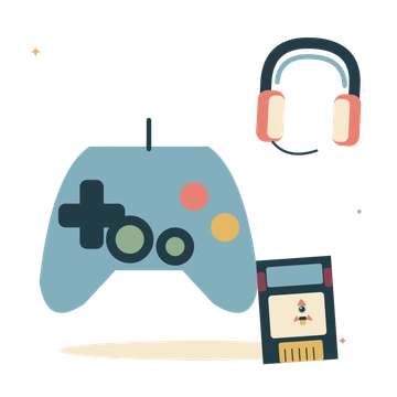 Game night with controller and studio headphones.