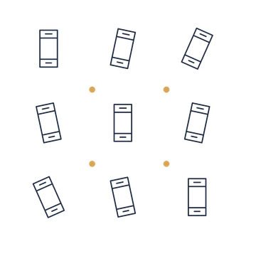 A scattered pattern composition featuring smartphone for Technology designs.
