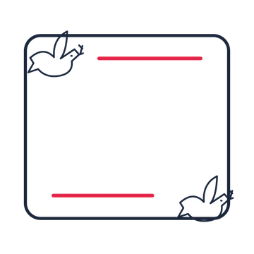A corner frame composition featuring wedding dove carrying a leaf for Weddings designs.