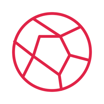 Camera aperture drawn as an outline icon with clean rounded lines.