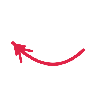 A curve directional arrow pointing north west with a double arrowhead.