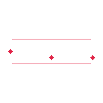 A decorative divider with 3 diamond motifs arranged in a wave, between two fine horizontal rules.