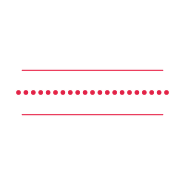 A decorative divider with 21 dot motifs arranged in a line, between two fine horizontal rules.