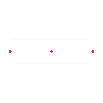 A decorative divider with 3 dot motifs arranged in a line, between two fine horizontal rules.