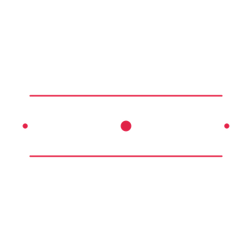 A decorative divider with 3 dot motifs arranged in a tapered, between two fine horizontal rules.