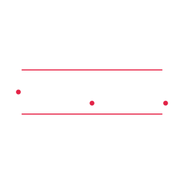 A decorative divider with 3 dot motifs arranged in a wave, between two fine horizontal rules.
