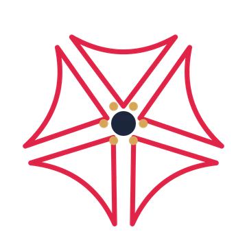 A 5-petal bell flower with a stamen centre and a transparent background.