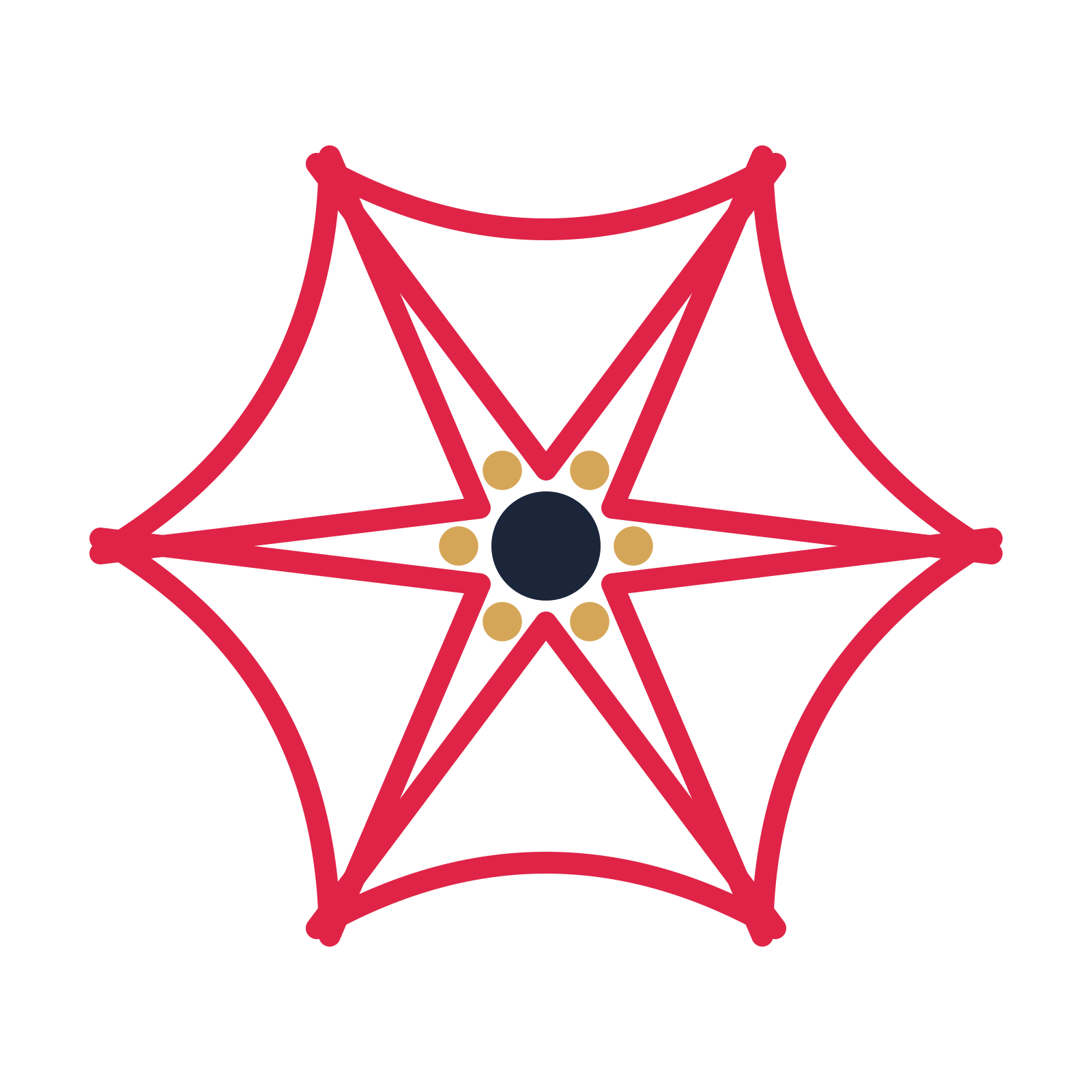 A 6-petal bell flower with a stamen centre and a transparent background.