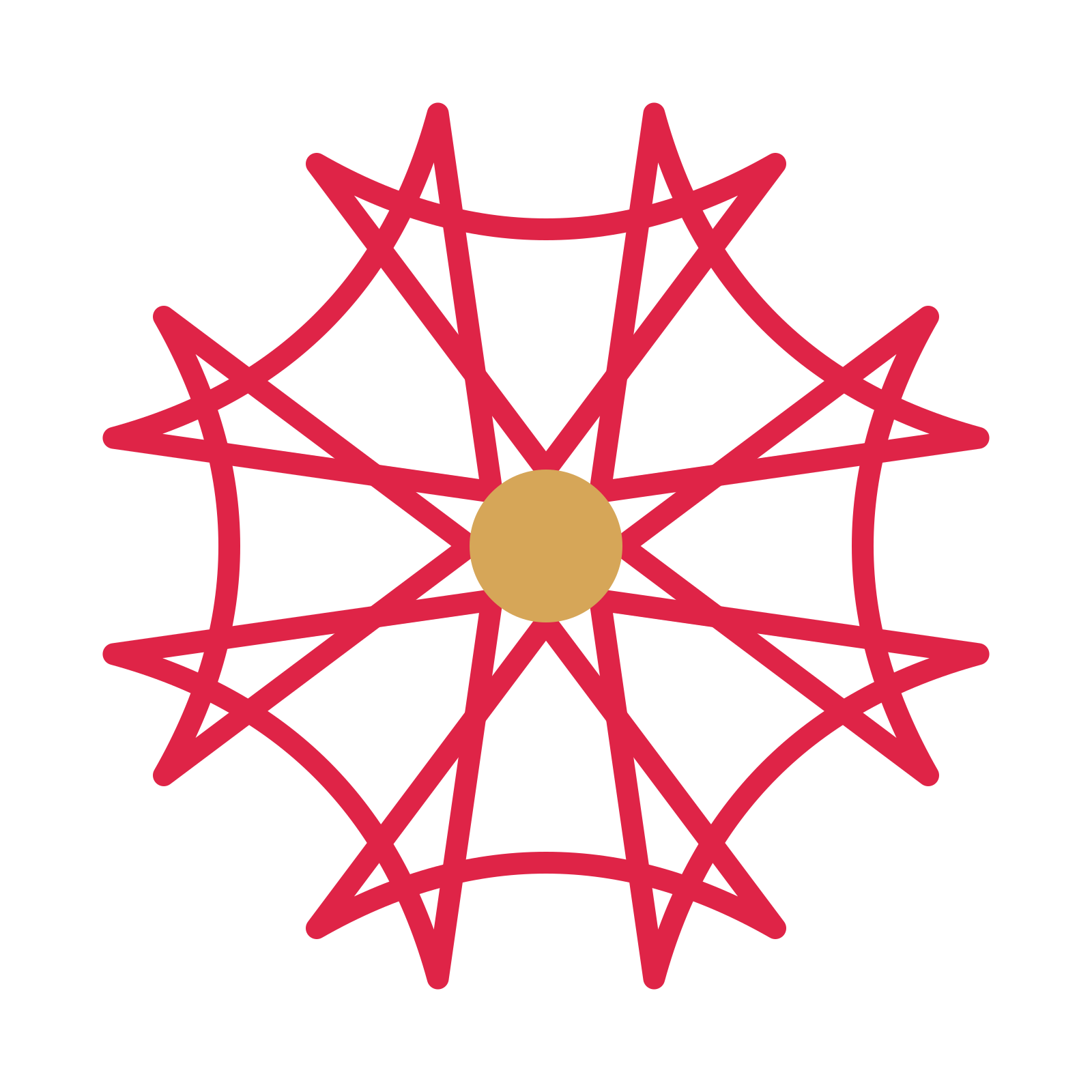 A 8-petal bell flower with a seed centre and a transparent background.