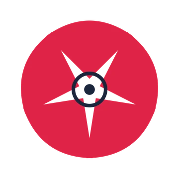A 5-petal fan flower with a ring centre and a transparent background.