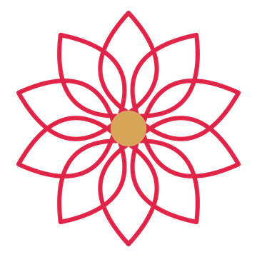 A 10-petal lily flower with a seed centre and a transparent background.