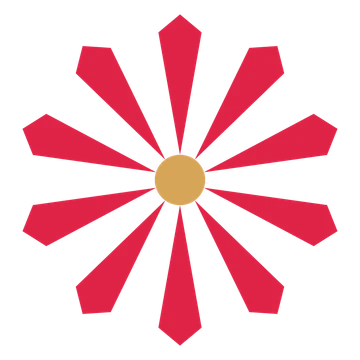 A 10-petal ray flower with a seed centre and a transparent background.
