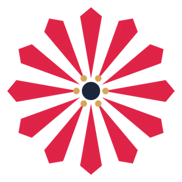 A 12-petal ray flower with a stamen centre and a transparent background.