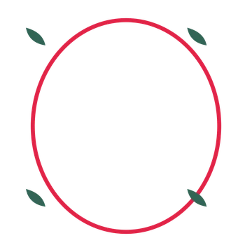 An open oval frame with leaf ornaments and a single border. The middle stays transparent for your text or photograph.