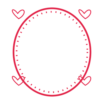 An open oval frame with loop ornaments and a dotted border. The middle stays transparent for your text or photograph.