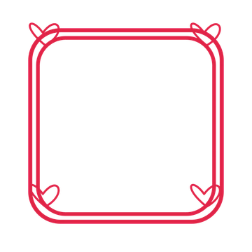An open rounded frame with loop ornaments and a double border. The middle stays transparent for your text or photograph.
