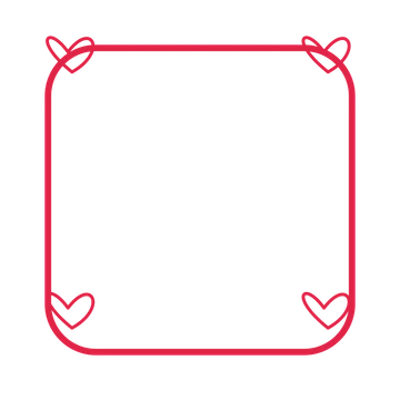 An open rounded frame with loop ornaments and a single border. The middle stays transparent for your text or photograph.