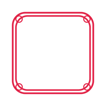 An open rounded frame with ring ornaments and a double border. The middle stays transparent for your text or photograph.