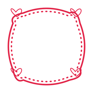 An open scallop frame with loop ornaments and a dotted border. The middle stays transparent for your text or photograph.
