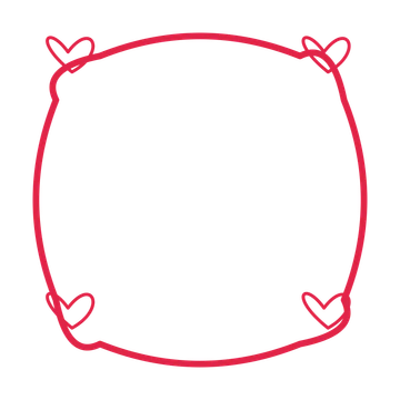 An open scallop frame with loop ornaments and a single border. The middle stays transparent for your text or photograph.