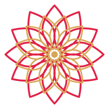 A layered lily rosette with 12-fold radial symmetry and 2 alternating rings of petals.