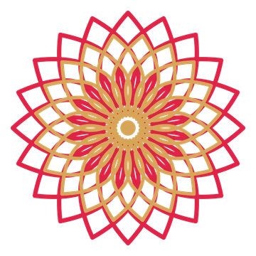 A layered lily rosette with 20-fold radial symmetry and 2 alternating rings of petals.