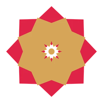 A layered pointed rosette with 8-fold radial symmetry and 2 alternating rings of petals.